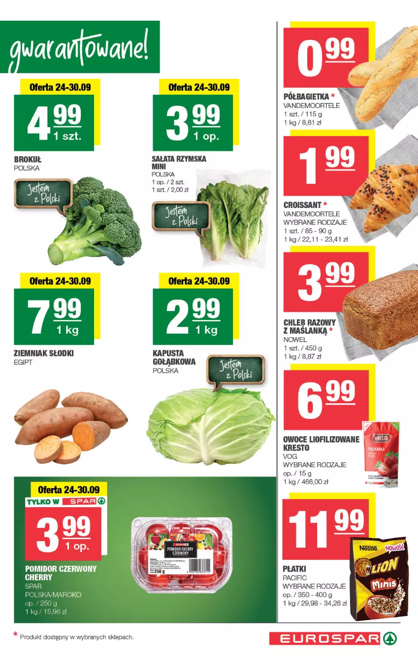 Gazetka promocyjna Spar - EuroSpar - ważna 22.09 do 02.10.2025 - strona 3 - produkty: Bagietka, Chleb, Cif, Croissant, Owoce, Sałat