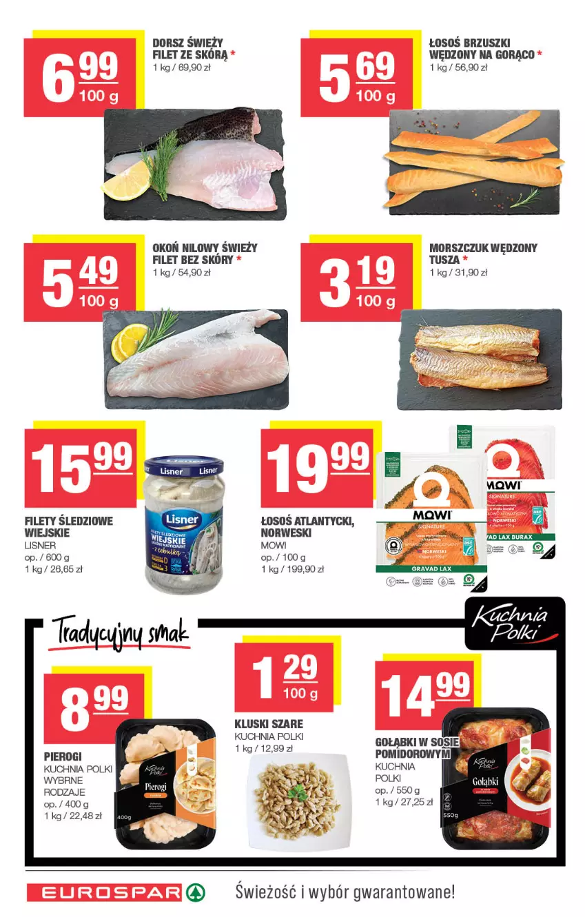 Gazetka promocyjna Spar - EuroSpar - ważna 22.09 do 02.10.2025 - strona 8 - produkty: Dorsz, Gra, Kuchnia, Lisner, Pierogi, Tusz