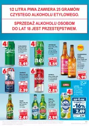 Gazetka promocyjna Kaufland - Gazetka tygodnia - Gazetka - ważna od 25.06 do 25.06.2025 - strona 43 - produkty: Piwa, Piwo, Gra, Heineken, Warka, Perła, Carlsberg, Harnaś