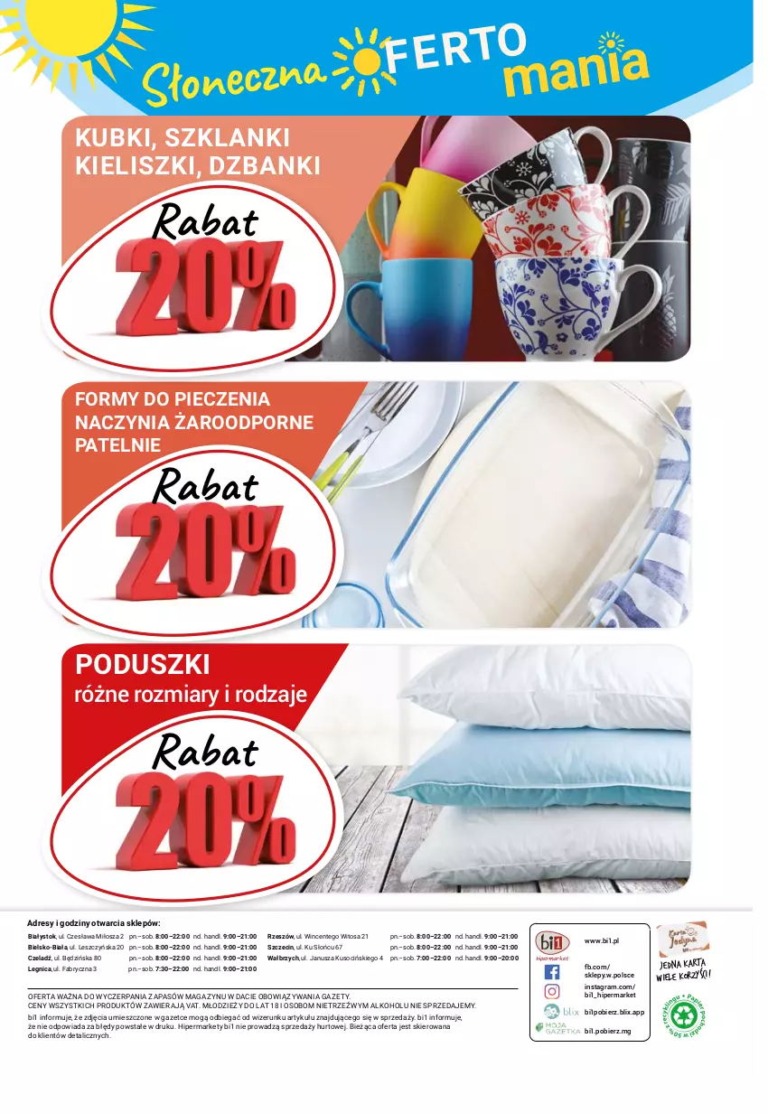 Gazetka promocyjna Bi1 - Słoneczna OFERTOmania - ważna 11.08 do 17.08.2021 - strona 12 - produkty: Dres, Fa, Gra, Lanki, Piec, Por