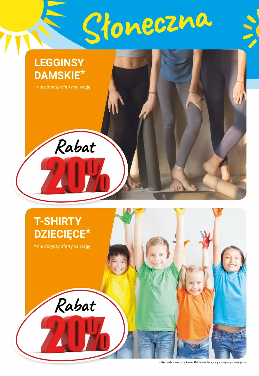 Gazetka promocyjna Bi1 - Słoneczna OFERTOmania - ważna 11.08 do 17.08.2021 - strona 6 - produkty: Dzieci, Gin, Legginsy, T-shirt