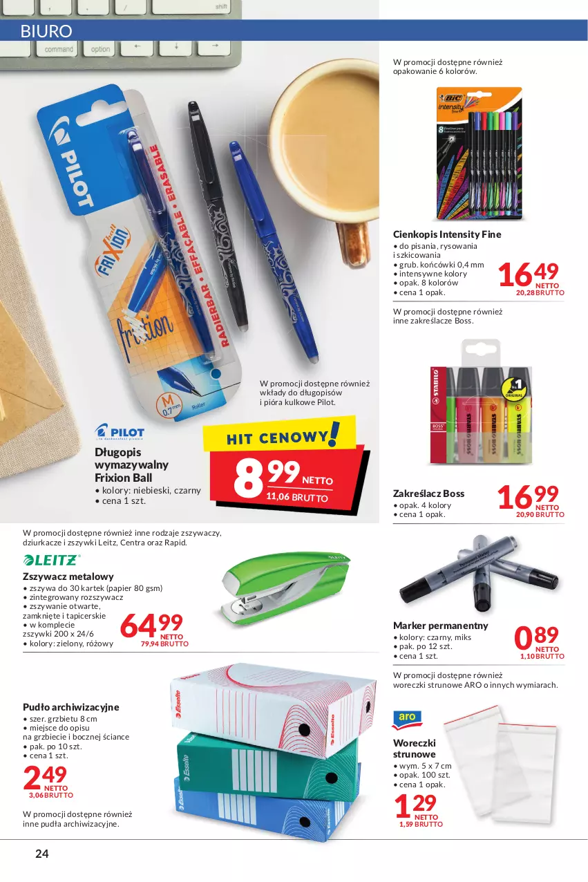 Gazetka promocyjna Makro - [Oferta promocyjna] Artykuły spożywcze i przemysłowe - ważna 22.02 do 07.03.2022 - strona 24 - produkty: Biuro, Długopis, Marker, Papier