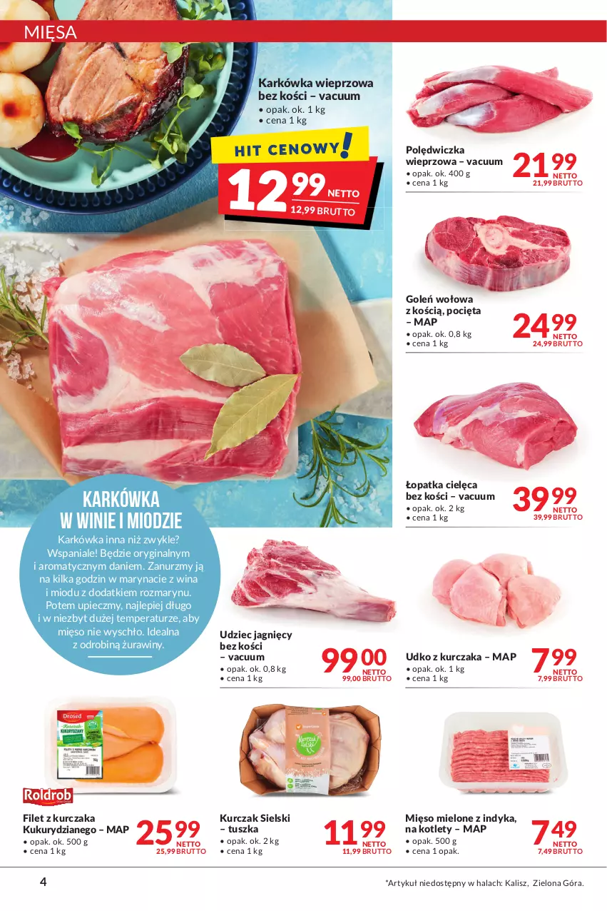 Gazetka promocyjna Makro - [Oferta promocyjna] Artykuły spożywcze i przemysłowe - ważna 22.02 do 07.03.2022 - strona 4 - produkty: Gin, Karkówka wieprzowa, Kotlet, Kurczak, Mięso, Mięso mielone, Piec, Polędwiczka wieprzowa, Tusz