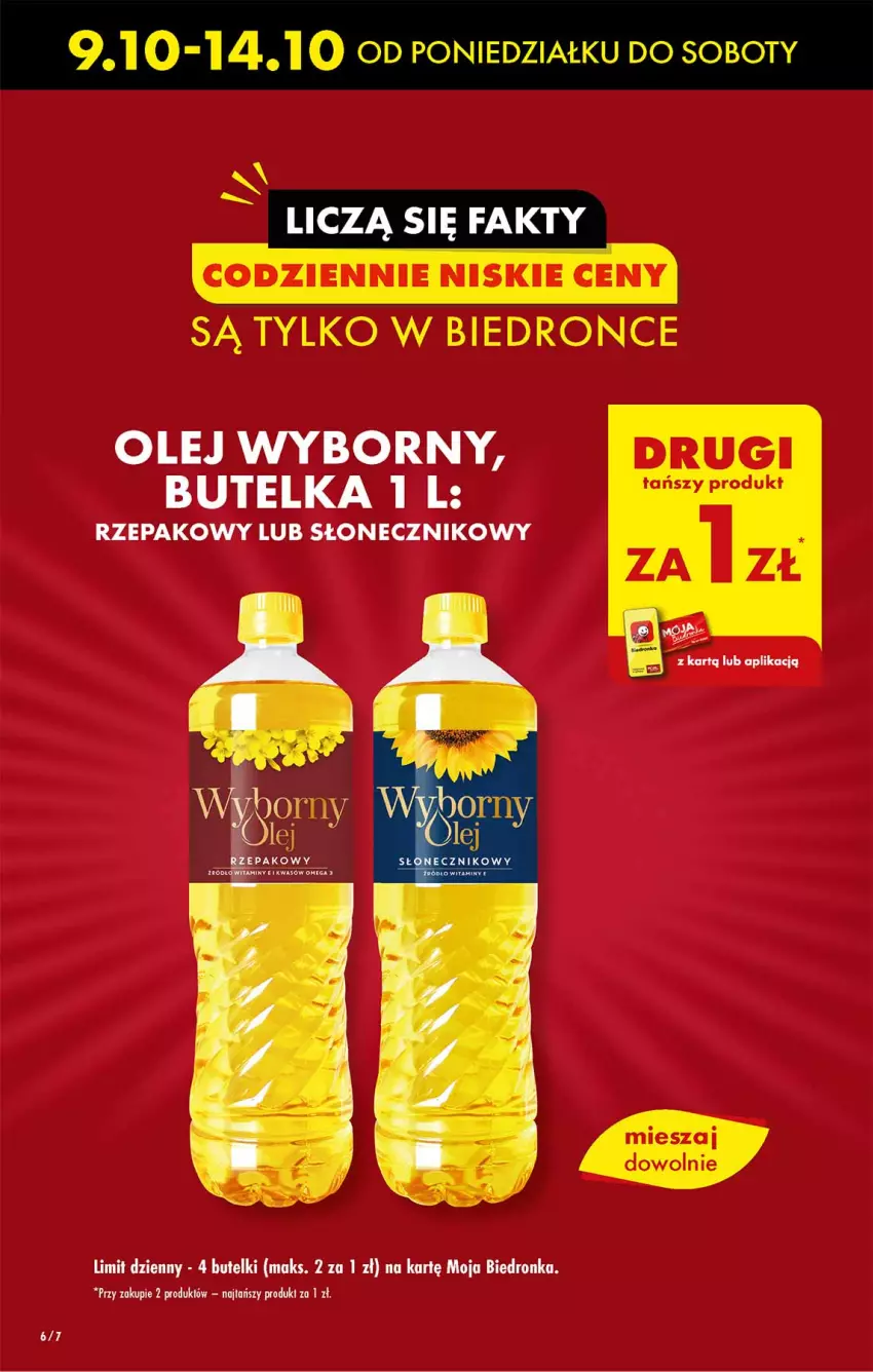 Gazetka promocyjna Biedronka - Od poniedzialku - ważna 09.10 do 14.10.2023 - strona 6 - produkty: Olej