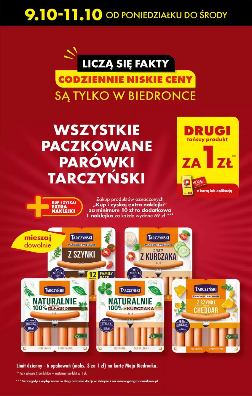 Gazetka promocyjna Biedronka - Od poniedzialku - ważna 09.10 do 14.10.2023 - strona 7 - produkty: Cheddar, Fa, Klej, Parówki, Tarczyński