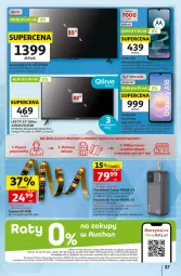 Gazetka promocyjna Auchan - 30 Lat Hipermarket - Gazetka - ważna od 04.11 do 04.11.2026 - strona 37 - produkty: LED TV, Top, Gra, Acer, Amol, Motorola, Kosz, Silan, HD ready, Bateria, Samsung, Powerbank, Gala, Smartfon