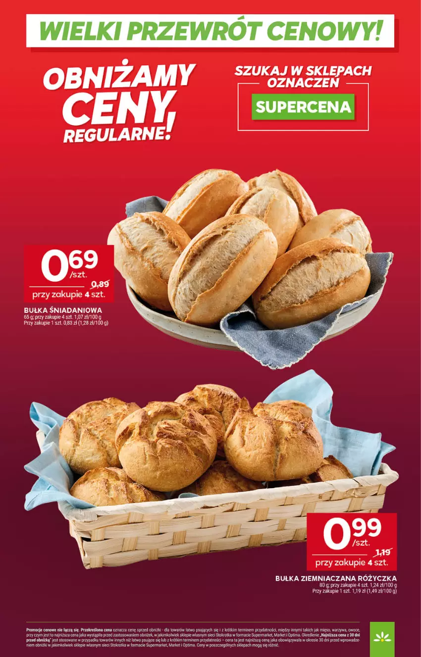 Gazetka promocyjna Stokrotka - Wielki przewrót cenowy! - ważna 14.05 do 30.09.2026 - strona 11 - produkty: Bułka, Danio, Mięso, Optima, Owoce, Warzywa