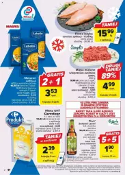 Gazetka promocyjna Carrefour - Gazetka - ważna od 12.12 do 12.12.2023 - strona 2 - produkty: Piwo, Lubella, Makaron, Mięso mielone, Por, Bell, Kosz, Bella, Mięso, Mleko
