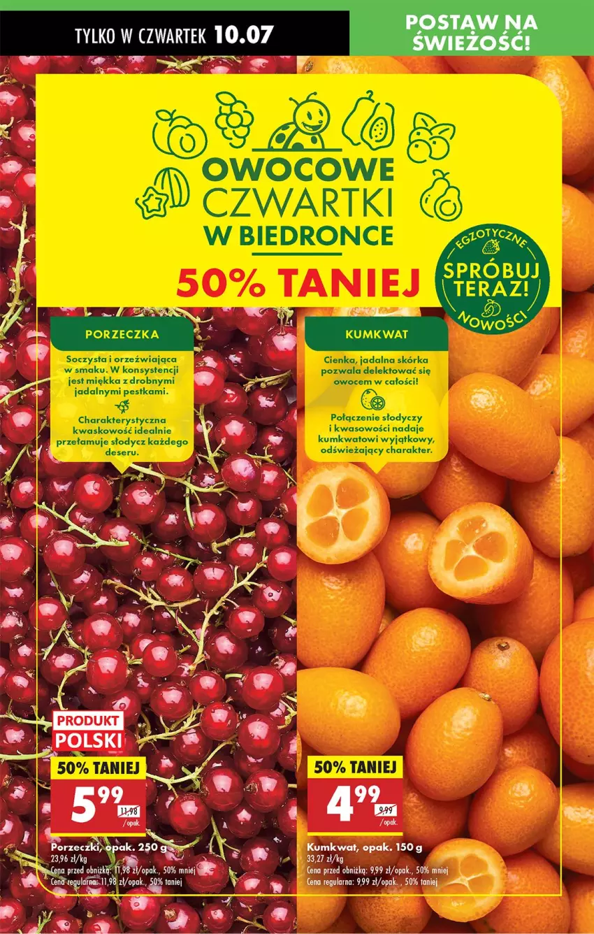 Gazetka promocyjna Biedronka - Od Czwartku - ważna 10.07 do 16.07.2025 - strona 11 - produkty: Kumkwat