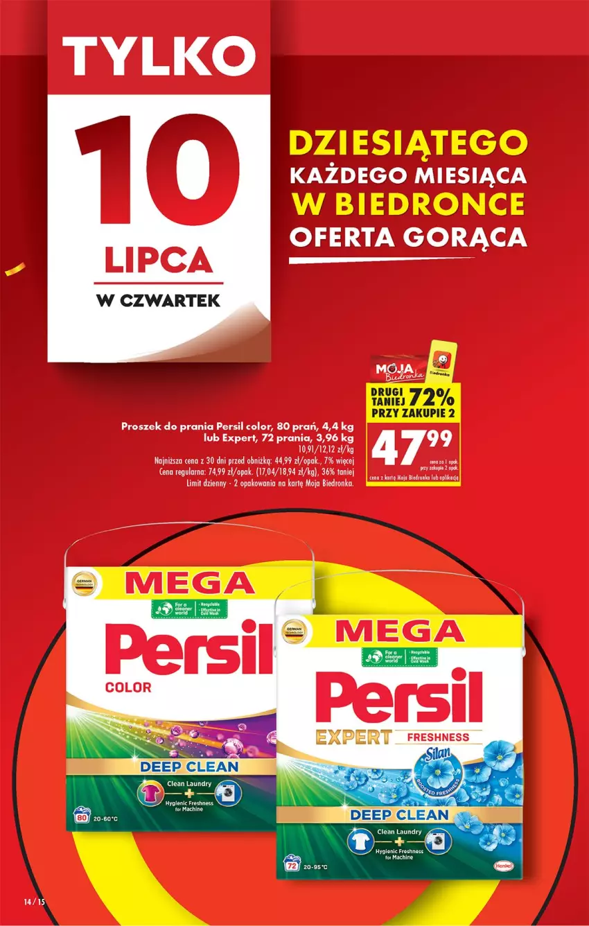 Gazetka promocyjna Biedronka - Od Czwartku - ważna 10.07 do 16.07.2025 - strona 16 - produkty: Persil, Proszek do prania