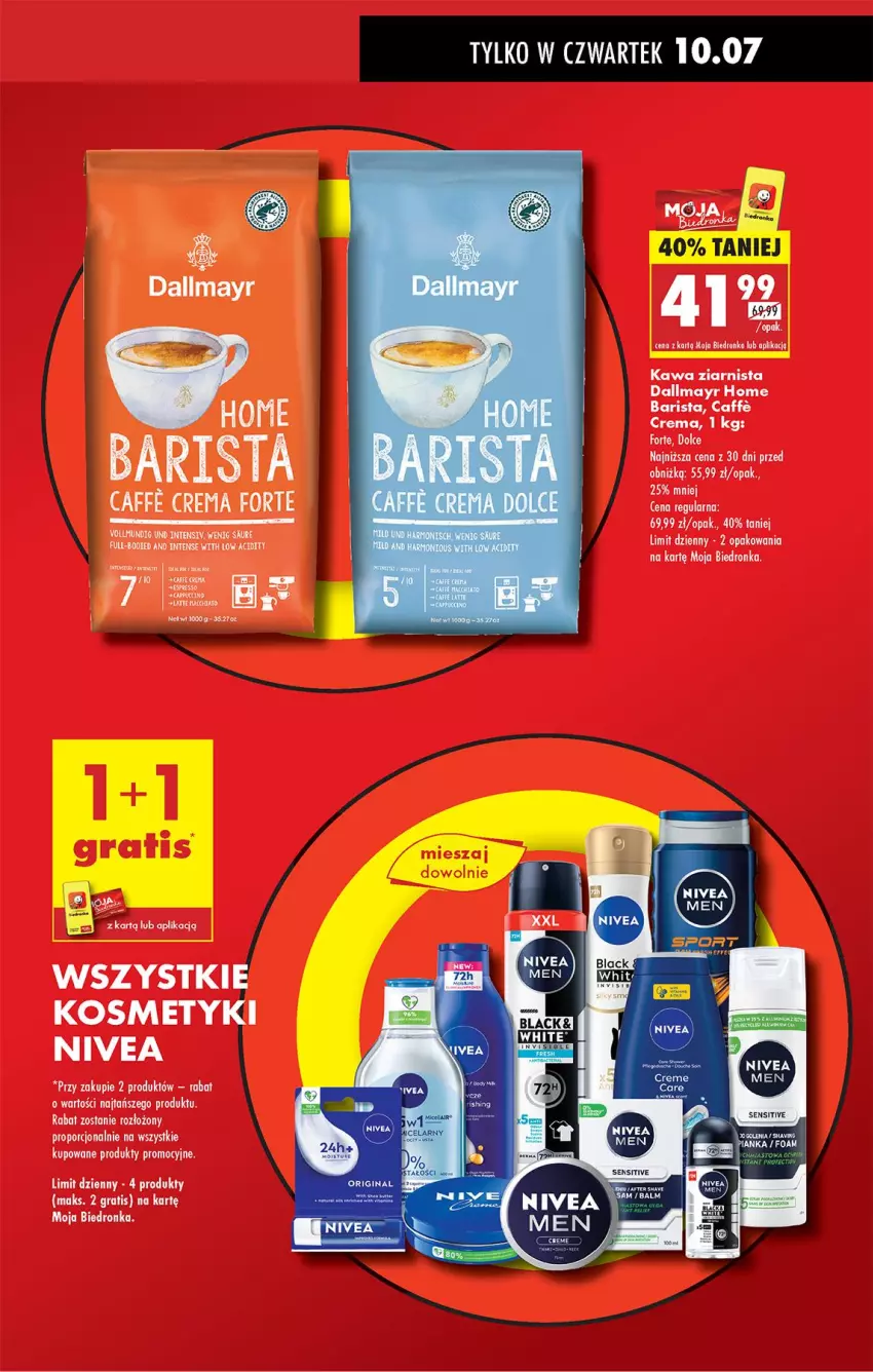 Gazetka promocyjna Biedronka - Od Czwartku - ważna 10.07 do 16.07.2025 - strona 17 - produkty: Dallmayr, Gra, Kawa, Kawa ziarnista, Nivea, Por, Taca