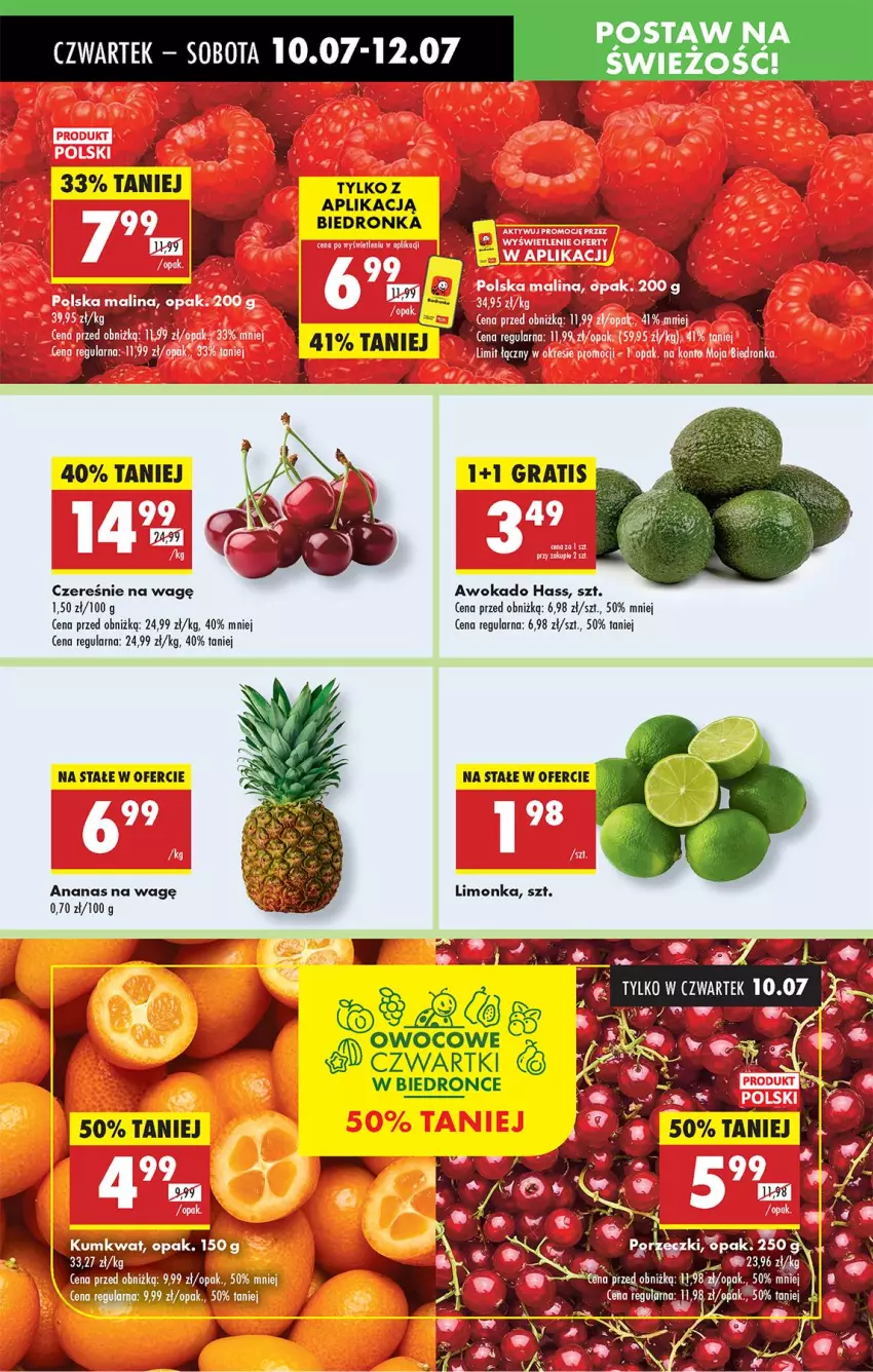 Gazetka promocyjna Biedronka - Od Czwartku - ważna 10.07 do 16.07.2025 - strona 23 - produkty: Ananas, Fa