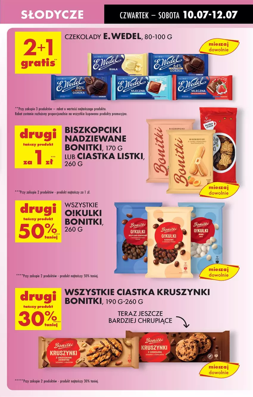 Gazetka promocyjna Biedronka - Od Czwartku - ważna 10.07 do 16.07.2025 - strona 43 - produkty: Bonitki, Ciastka, E. Wedel, Por, Tera