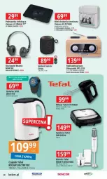 Gazetka promocyjna E Leclerc - Gazetka - ważna od 07.12 do 07.12.2024 - strona 21 - produkty: Ser, Papier, Blender, Słuchawki, Głośnik, Czajnik, Radioodtwarzacz, Sencor, Mikser, Golarka, Tefal, Silan, Rolki, Drukarka, Fa