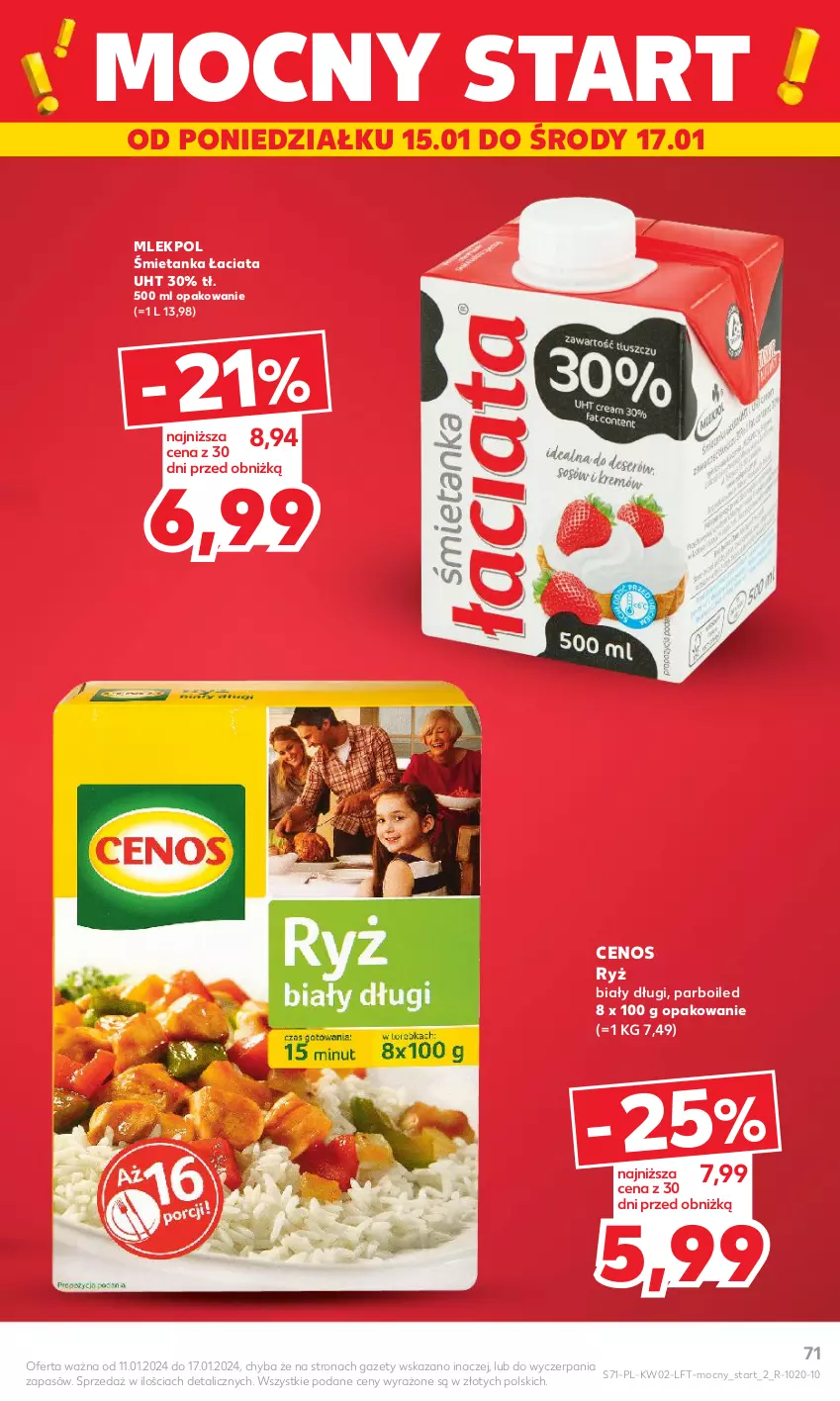 Gazetka promocyjna Kaufland - Gazetka tygodnia - ważna 11.01 do 17.01.2024 - strona 71 - produkty: Cenos, Ryż, Ryż biały