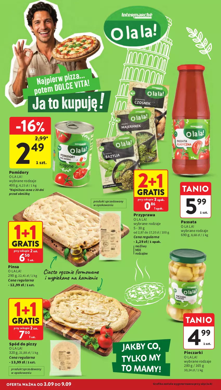 Gazetka promocyjna Intermarche - Gazetka promocyjna - ważna 03.09 do 09.09.2026 - strona 30 - produkty: Gra, Grafika, Piec, Pomidory, Spód do pizzy