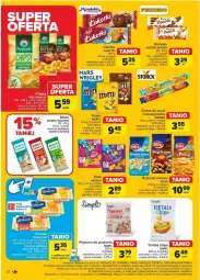 Gazetka promocyjna Carrefour - Gazetka - ważna od 27.07 do 27.07.2024 - strona 6 - produkty: Ciastka, Orzeszki, Kinder Bueno, Chipsy, Wafelek, Tortilla, Mars, Popcorn, Tortilla Chips, Ferrero, Baton, Guma do żucia, Orzeszki ziemne, Mamba, Kinder, Fa