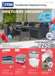 Gazetka promocyjna Jysk - Oferta tygodnia - Gazetka - ważna od 19.04 do 19.04.2022 - strona 2 - produkty: Dywanik, Stół, Sofa, Pojemnik, Wełna, Ręcznik, Pojemnik do przechowywania, Siedzisko, Poduszka, Dywan, Fa