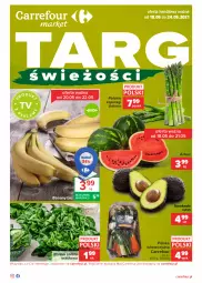 Gazetka promocyjna Carrefour - Gazetka Targi świeżości - Gazetka - ważna od 24.05 do 24.05.2021 - strona 1 - produkty: Banany, Sałata masłowa, Sałat, Arbuz, Masło