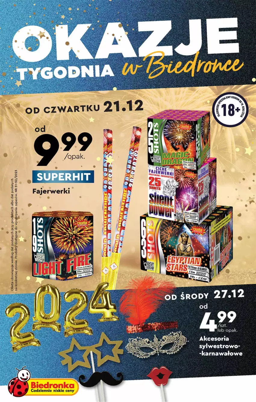 Gazetka promocyjna Biedronka - ważna 21.12 do 31.12.2023 - strona 1 - produkty: Fa, Kret