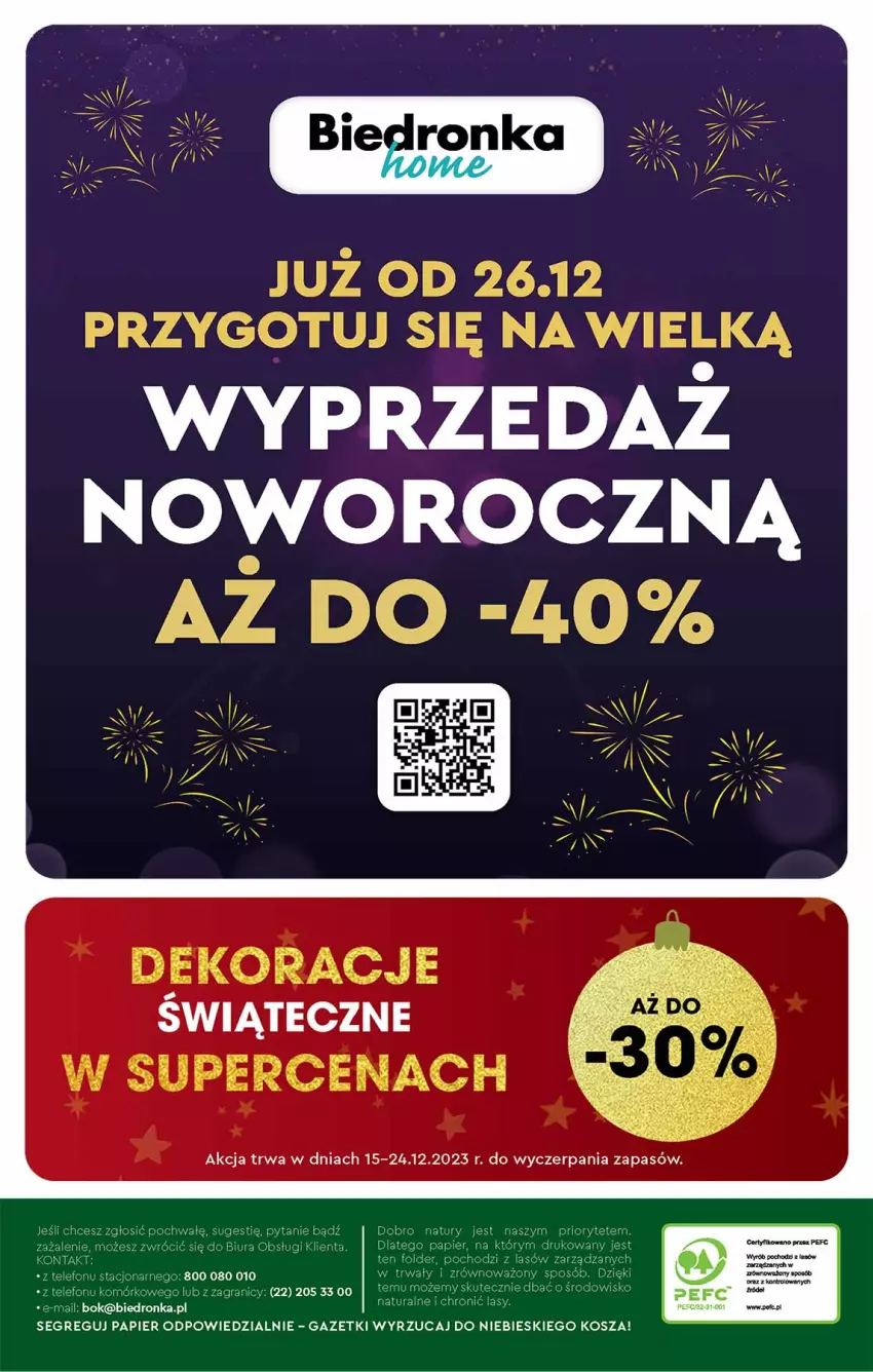 Gazetka promocyjna Biedronka - ważna 21.12 do 31.12.2023 - strona 36 - produkty: Gra, Kosz, Papier, Telefon