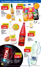 Gazetka promocyjna Lidl - GAZETKA - Gazetka - ważna od 14.08 do 14.08.2021 - strona 18 - produkty: Sok pomarańczowy, Nałęczowianka, Sok, Por, Napój energetyczny, Fortuna, Oranżada, Hellena, Napój gazowany, Syrop, Woda mineralna, Woda, Mango, Napój, Melon, Nektar, Hortex