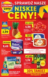 Gazetka promocyjna Lidl - GAZETKA - Gazetka - ważna od 14.08 do 14.08.2021 - strona 56 - produkty: Piwa, NBA, Gra, Papier, Jaja, Ananas, Velvet, Lody, Ręcznik, Pomidory, Fa