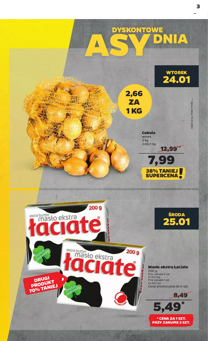 Gazetka promocyjna Netto - Artykuły spożywcze - ważna 23.01 do 29.01.2023 - strona 3 - produkty: Cebula, Masło