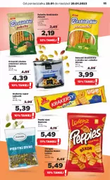 Gazetka promocyjna Netto - Artykuły spożywcze - Gazetka - ważna od 29.01 do 29.01.2023 - strona 15 - produkty: Ser, Lajkonik, Orzeszki, Beko, Beskidzki, Chrupki, Sezam, Pestki dyni, Lorenz, Aksam, Orzeszki ziemne, Krakersy