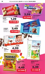 Gazetka promocyjna Netto - Artykuły spożywcze - Gazetka - ważna od 29.01 do 29.01.2023 - strona 16 - produkty: Wafelek, Czekolada, Baton, Knoppers, E. Wedel, Haribo, Góralki, Kinder