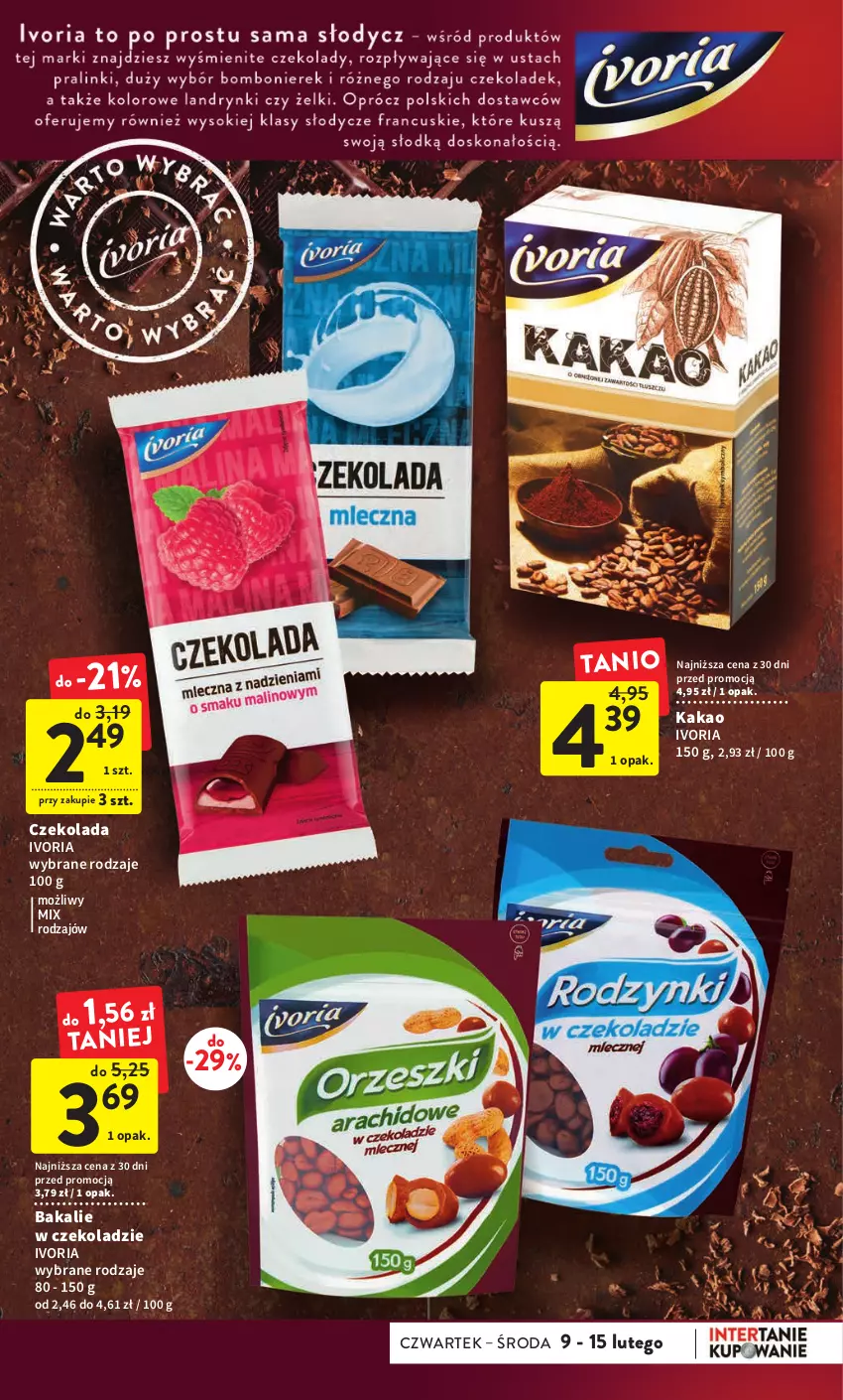 Gazetka promocyjna Intermarche - Gazetka Intermarche - ważna 09.02 do 15.02.2023 - strona 29 - produkty: Czekolada, Kakao