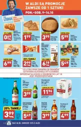 Gazetka promocyjna Aldi - Gazetka - ważna od 14.10 do 14.10.2023 - strona 4 - produkty: Piwo, Kurczak, Sok, Ryż, Koc, Gra, Kajzerka, Wafle, Leon, Perła, Skaner, 7 Days, Rogal, Chleb, Okocim, Bułka