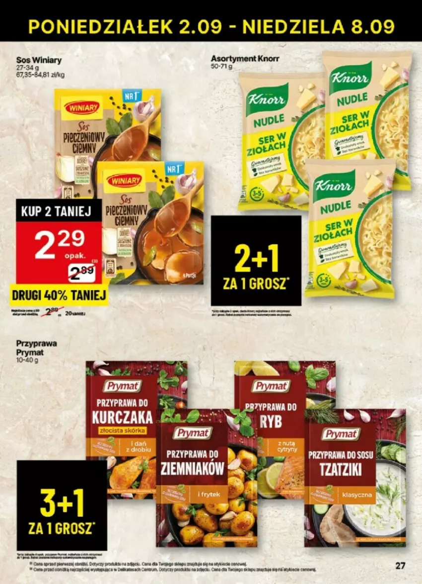 Gazetka promocyjna Delikatesy Centrum - ważna 02.09 do 08.09.2024 - strona 20 - produkty: Knorr, Sos, Winiary