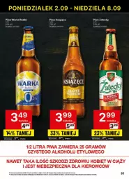 Gazetka promocyjna Delikatesy Centrum - Gazetka - ważna od 08.09 do 08.09.2024 - strona 29 - produkty: Piwa, Piwo, Piec, Książęce, Gra, Warka, Radler