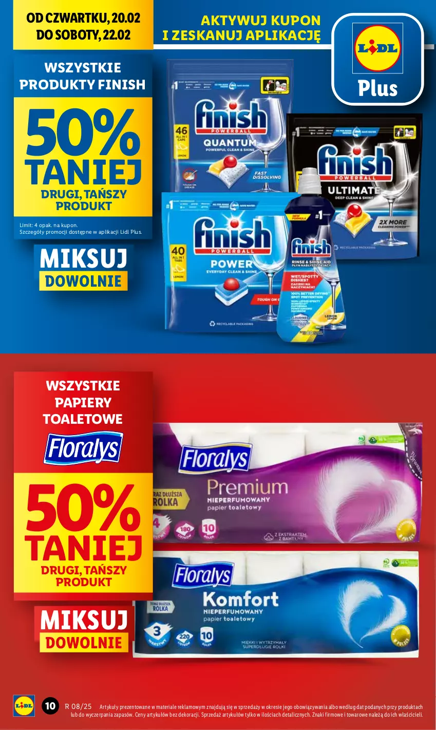 Gazetka promocyjna Lidl - GAZETKA - ważna 20.02 do 22.02.2025 - strona 10 - produkty: Finish, Papier