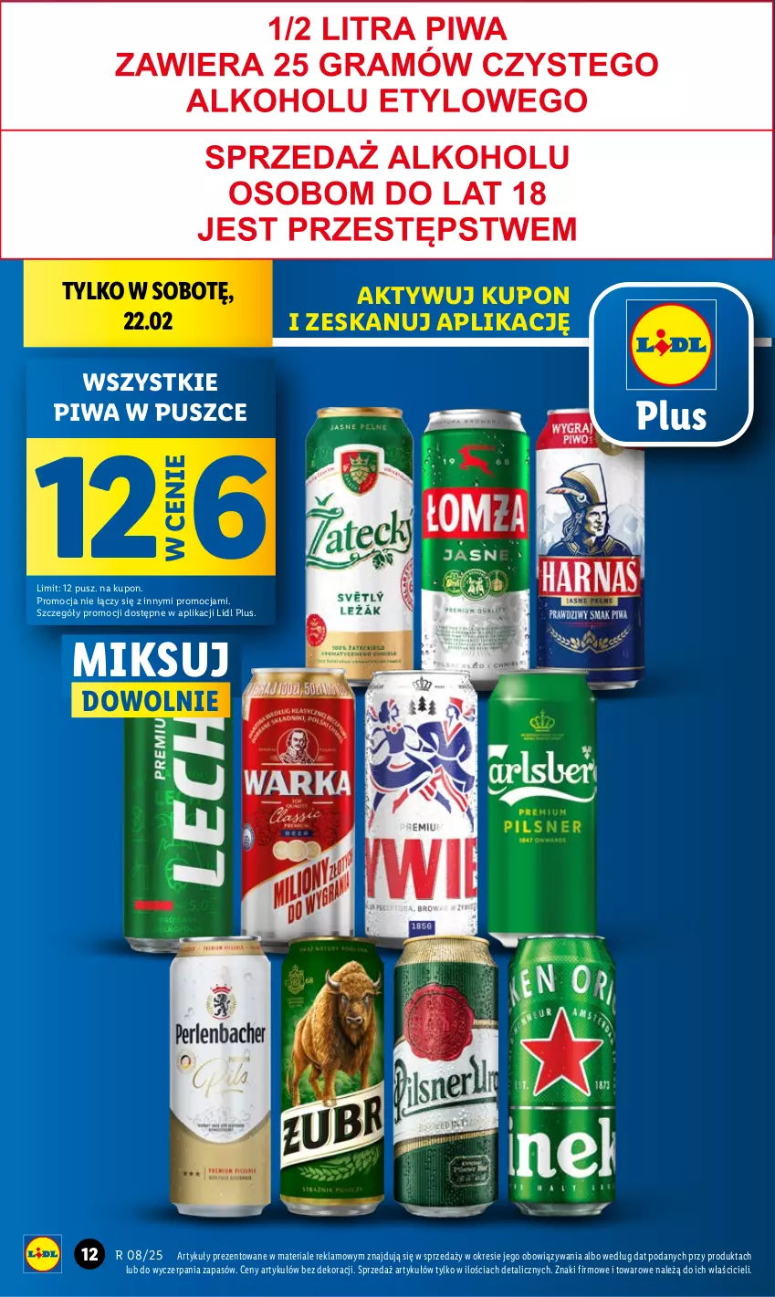 Gazetka promocyjna Lidl - GAZETKA - ważna 20.02 do 22.02.2025 - strona 12 - produkty: Piwa