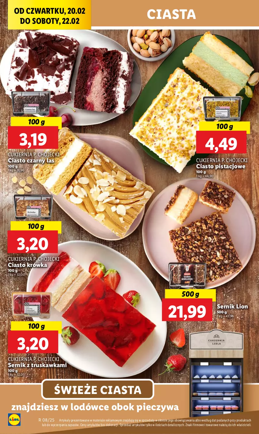 Gazetka promocyjna Lidl - GAZETKA - ważna 20.02 do 22.02.2025 - strona 22 - produkty: Cukier, Lion, Piec, Ser