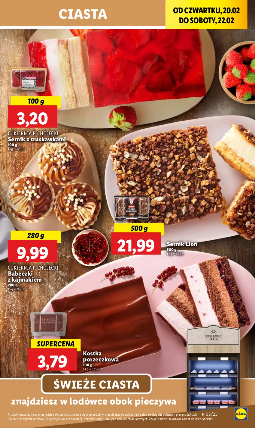 Gazetka promocyjna Lidl - GAZETKA - ważna 20.02 do 22.02.2025 - strona 23 - produkty: Babeczki, Cukier, Lion, Piec, Por, Ser