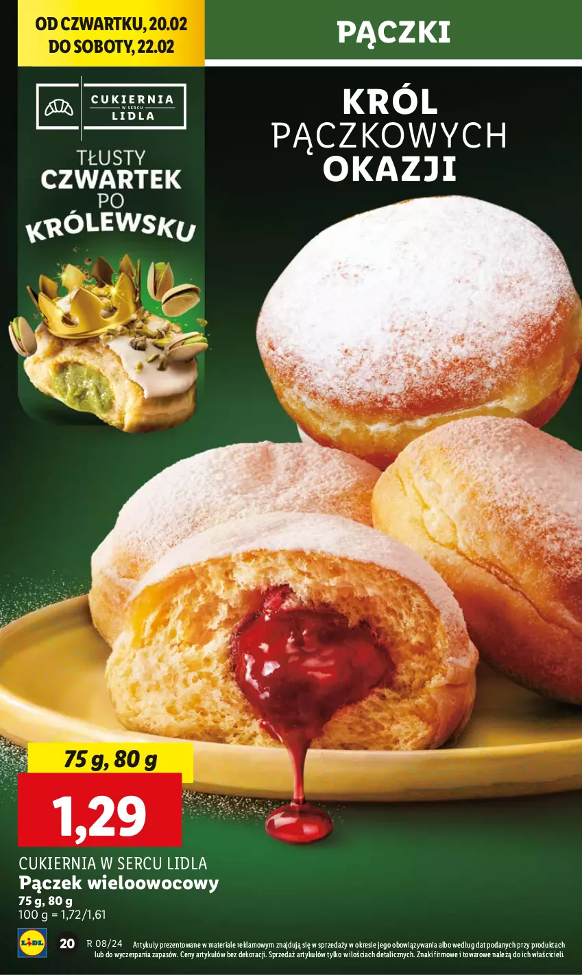 Gazetka promocyjna Lidl - GAZETKA - ważna 20.02 do 22.02.2025 - strona 24 - produkty: Cukier, Pączek, Ser