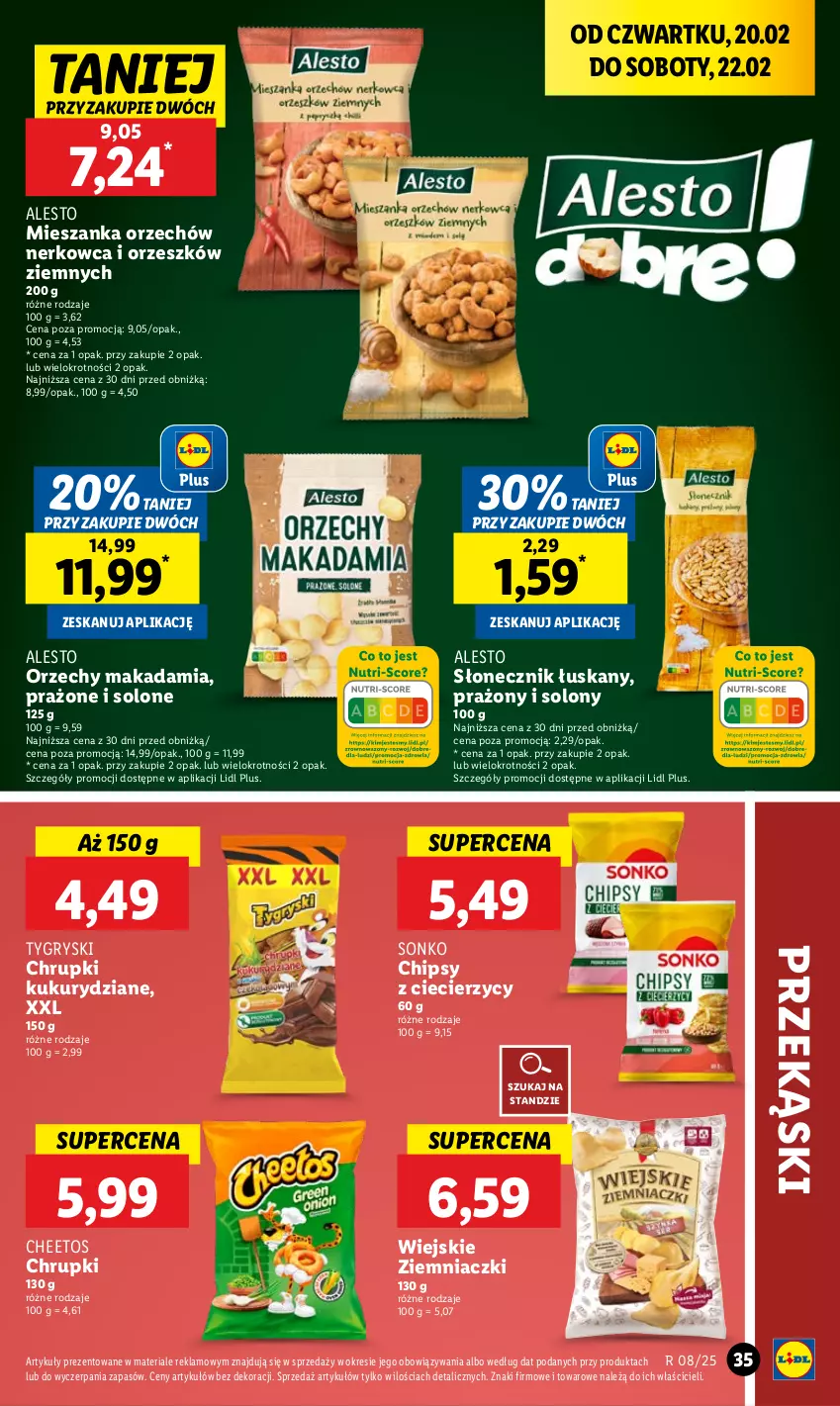 Gazetka promocyjna Lidl - GAZETKA - ważna 20.02 do 22.02.2025 - strona 39 - produkty: Cheetos, Chipsy, Chrupki, Gry, Sonko