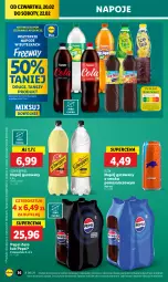 Gazetka promocyjna Lidl - GAZETKA - Gazetka - ważna od 22.02 do 22.02.2025 - strona 42 - produkty: Napoje, Pepsi, Schweppes, Napój gazowany, Napój