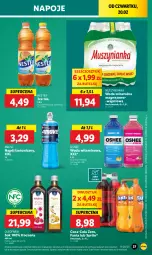Gazetka promocyjna Lidl - GAZETKA - Gazetka - ważna od 22.02 do 22.02.2025 - strona 43 - produkty: Sok, Mus, Oleofarm, Ice tea, Coca-Cola, Napoje, Napój izotoniczny, Muszynianka, Aronia, Oshee, Fanta, Woda mineralna, Woda, Sprite, Napój, Oleo, Nestea, Magnez, Fa