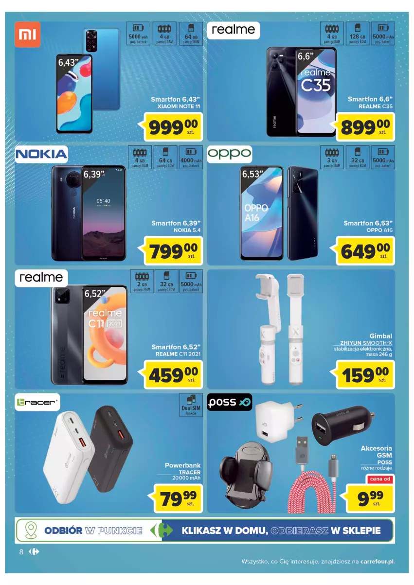 Gazetka promocyjna Carrefour - Gazetka Carrefour - ważna 04.05 do 28.05.2022 - strona 8 - produkty: Acer, Nokia, Powerbank, Smartfon