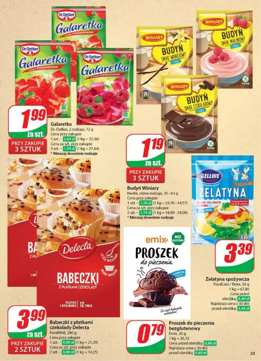 Gazetka promocyjna Dino - ważna 05.03 do 11.03.2025 - strona 16 - produkty: Babeczki, Budyń, Delecta, Dr. Oetker, Gala, Galaretka, Piec, Proszek do pieczenia, Winiary