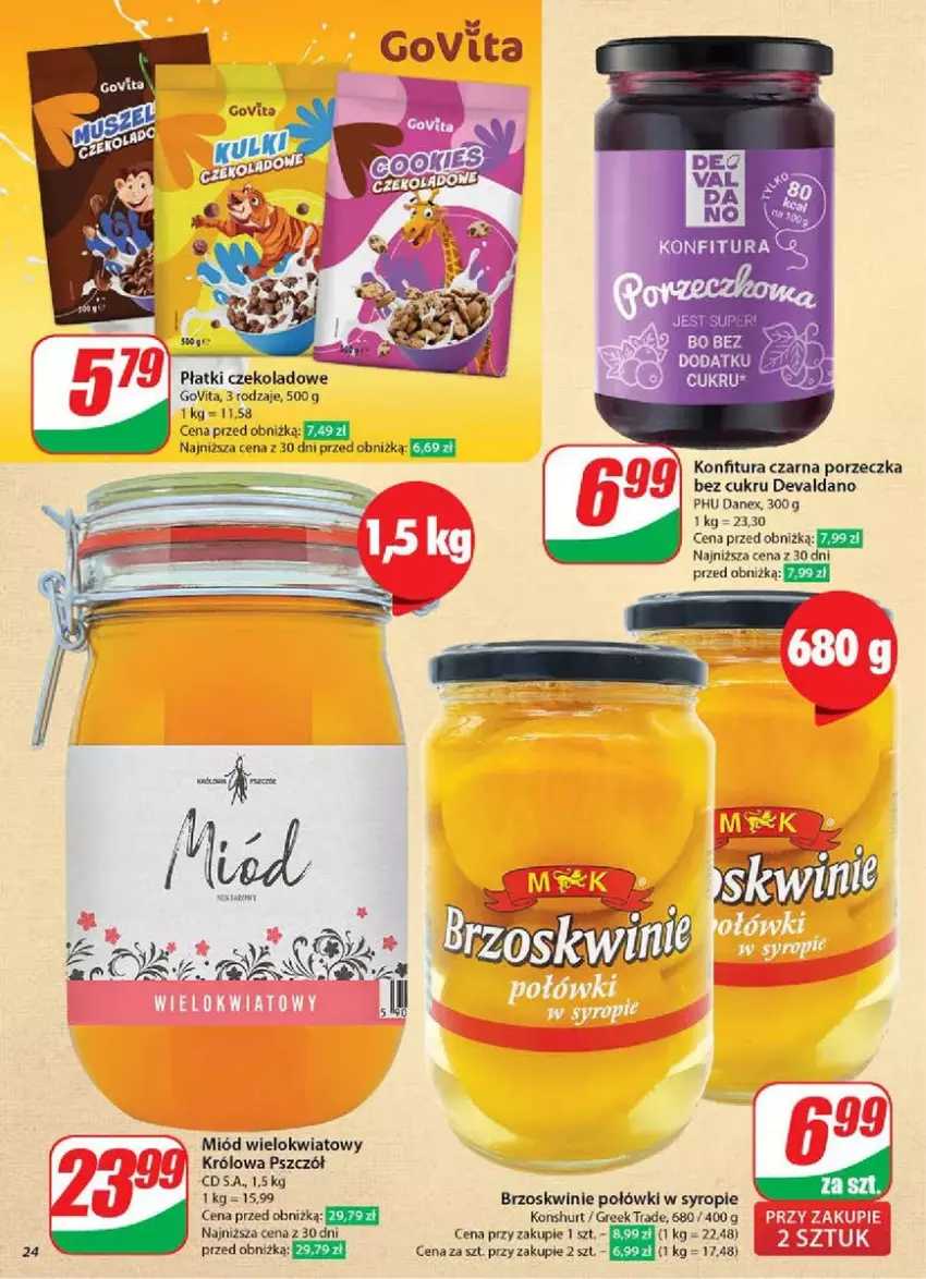 Gazetka promocyjna Dino - ważna 05.03 do 11.03.2025 - strona 17 - produkty: Brzoskwinie, Konfitura, Miód, Por, Ser, Syrop