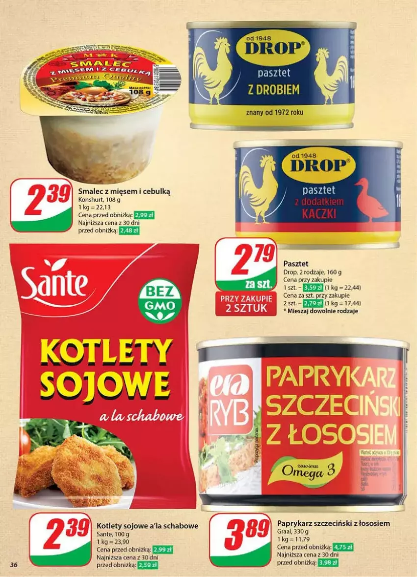 Gazetka promocyjna Dino - ważna 05.03 do 11.03.2025 - strona 30 - produkty: Gra, Graal, Kotlet, LG, Papryka, Paprykarz, Paprykarz szczeciński, Pasztet, Sante, Smalec, Sos