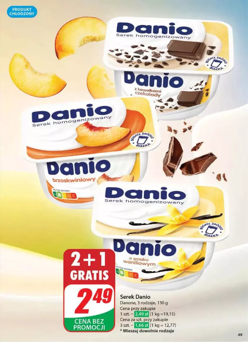 Gazetka promocyjna Dino - ważna 05.03 do 11.03.2025 - strona 44 - produkty: Danio, Danone, Ser, Serek