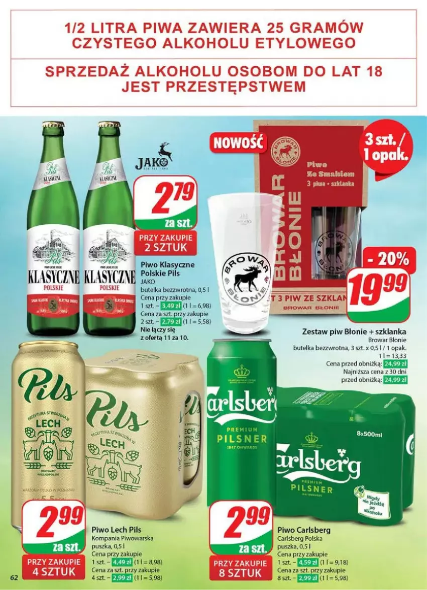 Gazetka promocyjna Dino - ważna 05.03 do 11.03.2025 - strona 59 - produkty: Carlsberg, HP, LG, Piwo, Szklanka