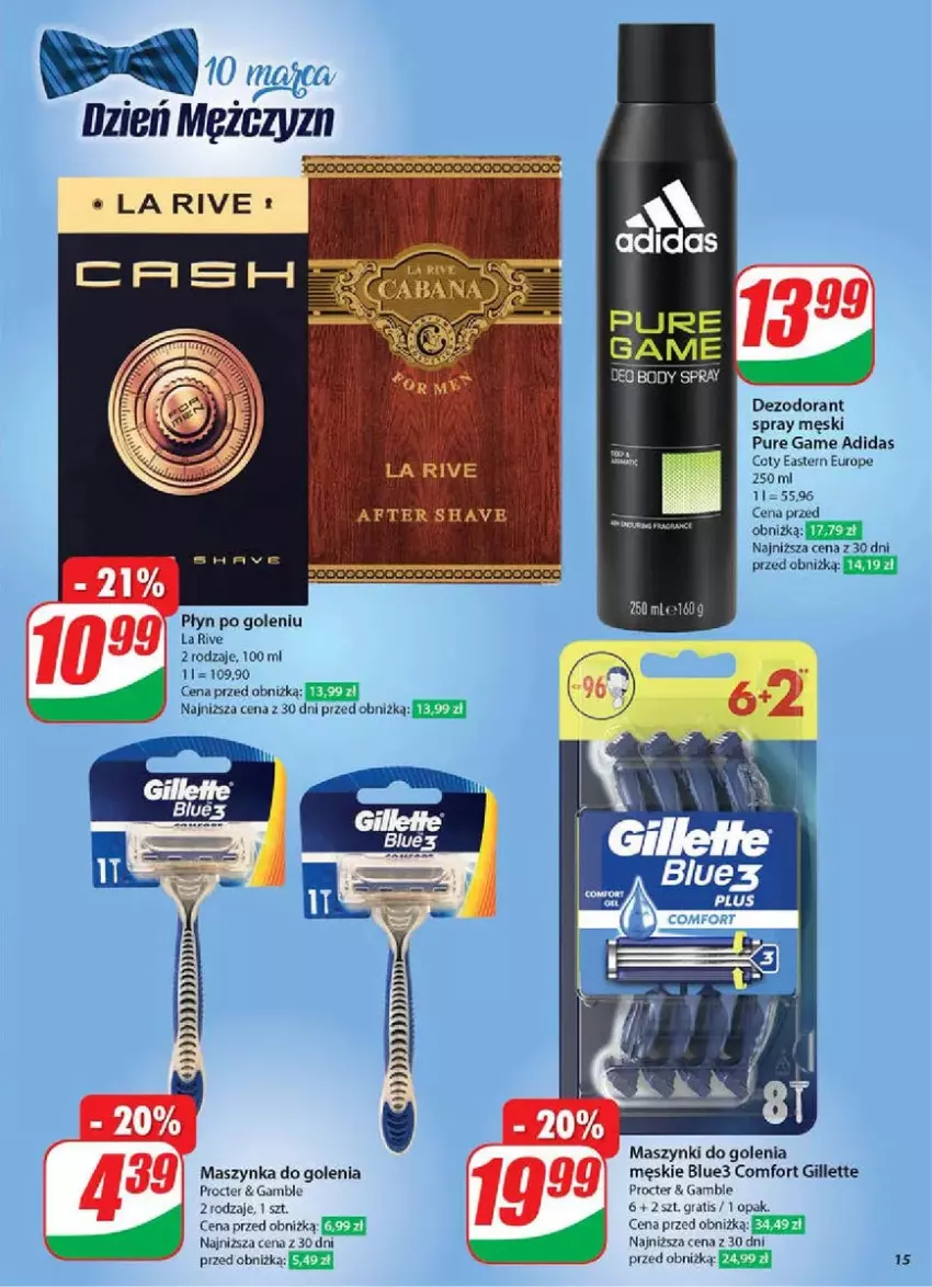 Gazetka promocyjna Dino - ważna 05.03 do 11.03.2025 - strona 7 - produkty: Adidas, Dezodorant, Gillette, Gra, La Rive, Maszynka, Maszynka do golenia, Pur, Szynka