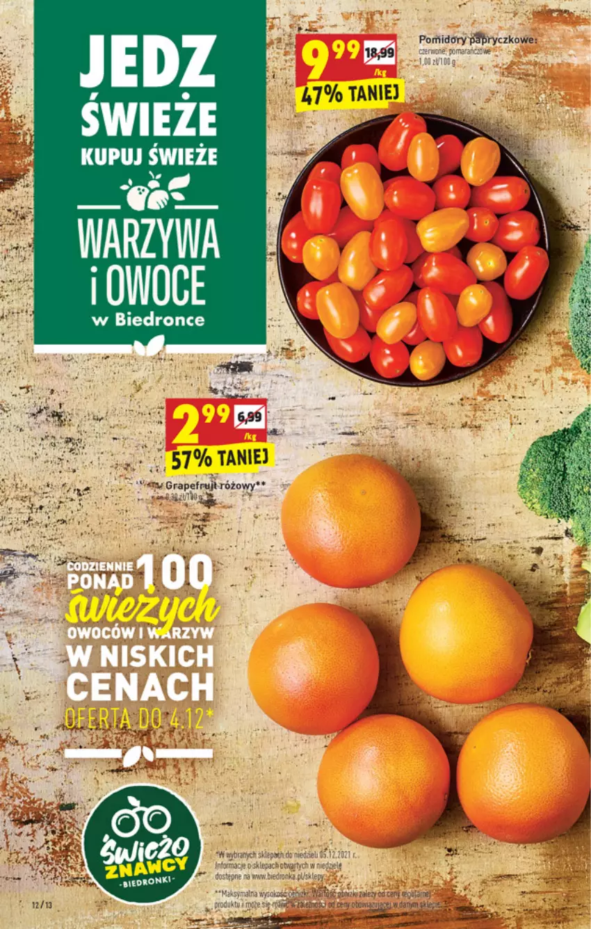 Gazetka promocyjna Biedronka - W tym tygodniu - ważna 02.12 do 08.12.2021 - strona 12 - produkty: Fa, Gra, Owoce, Por, Tran